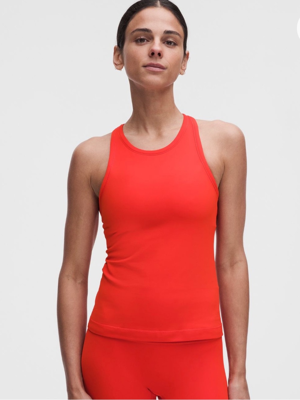 Lululemon Align Waist-Length Racerback Tank Top in Cherry Ember